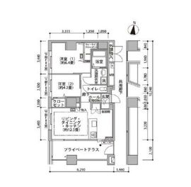東雲キャナルコートCODAN 19-1305 間取り図