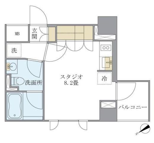 La Douceur浅草橋 (ラドゥセール浅草橋) 306 間取り図