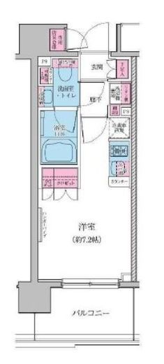 レジディア品川シーサイド 408 間取り図