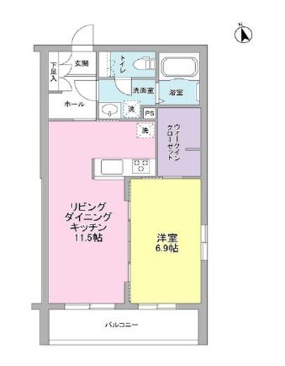 プレジオ桜丘 108 間取り図