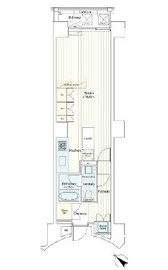 カスタリア八丁堀 405 間取り図