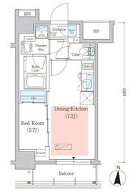 アーバネックス菊川3 902 間取り図