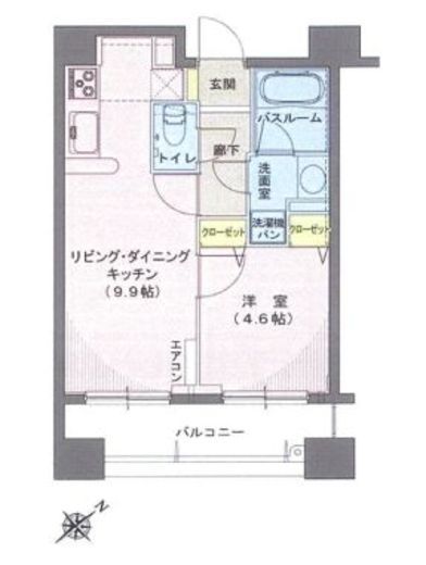 ヒルレジデンス大崎 4階 間取り図