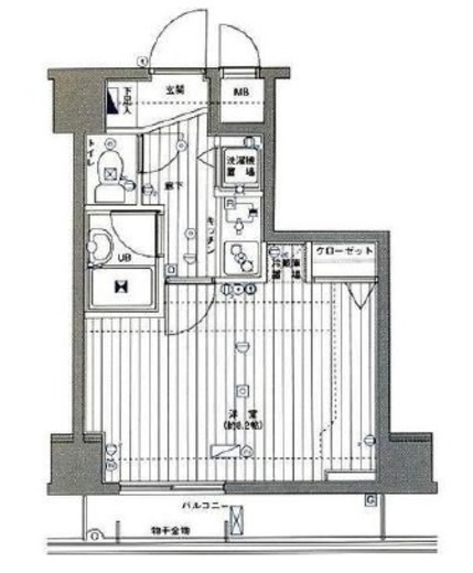 グランド・ガーラ麻布十番 2階 間取り図