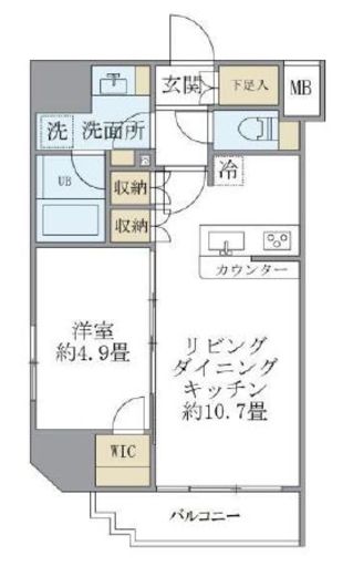 フェリーチェ錦糸町 1201 間取り図
