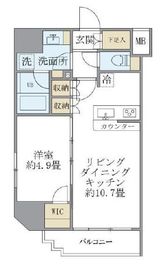 フェリーチェ錦糸町 1401 間取り図