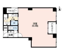 ルネパルティーレ汐留 7階 間取り図