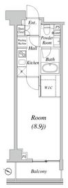 グレイスコート目黒 2階 間取り図