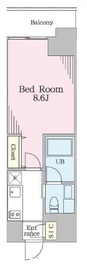 リージア門前仲町 302 間取り図