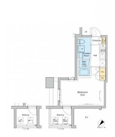 プラウドフラット月島アベニュー 907 間取り図