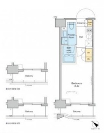 プラウドフラット月島アベニュー 205 間取り図