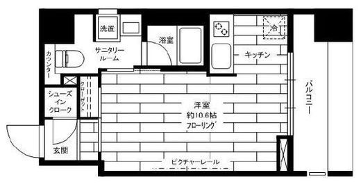 ステージグランデ蔵前 2階 間取り図