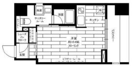 ステージグランデ蔵前 2階 間取り図