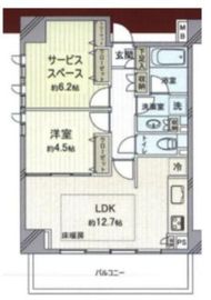 王子神谷パークハウス 6階 間取り図
