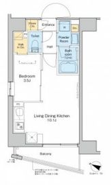 プラウドフラット渋谷笹塚 201 間取り図