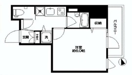 シティスパイア新富町 601 間取り図