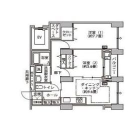 東雲キャナルコートCODAN 14-302 間取り図