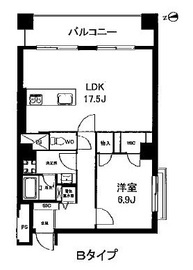 トレステージ恵比寿 401 間取り図