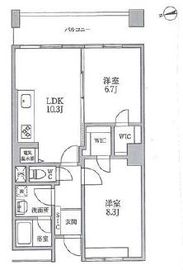 トレステージ恵比寿 602 間取り図