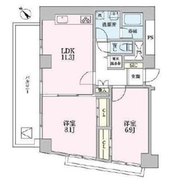 トレステージ恵比寿 404 間取り図