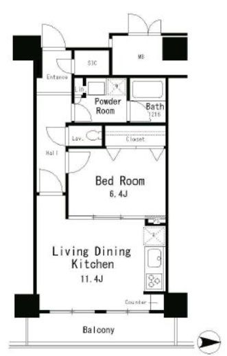 イーストコア曳舟一番館 9階 間取り図