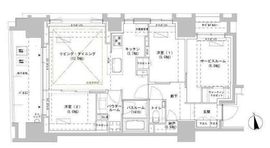 パークスフィア牛込神楽坂 901 間取り図