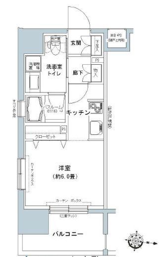パークキューブ板橋本町 1208 間取り図