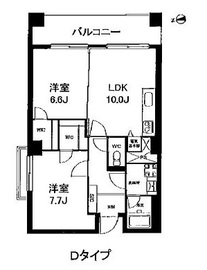 トレステージ恵比寿 403 間取り図