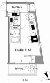 パークアクシス新板橋 W903 間取り図