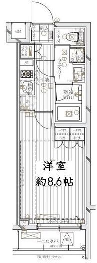 レガリス文京大塚 2階 間取り図