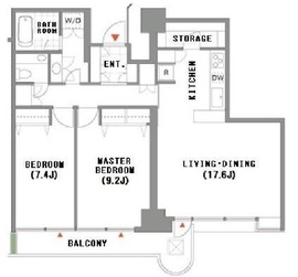 アークタワーズウエスト 1804 間取り図