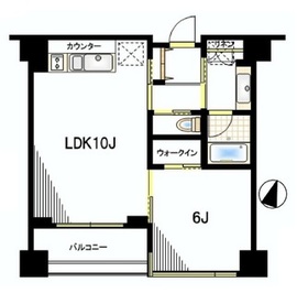 コスモグラシア人形町 9階 間取り図