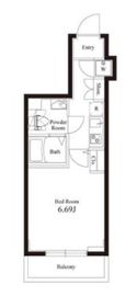 アペルト西新宿 404 間取り図