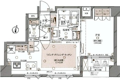 フォレシティ神田多町 2階 間取り図