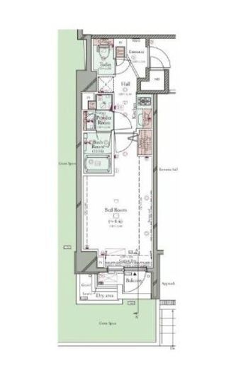 コンシェリア池袋ザレジデンス 1階 間取り図