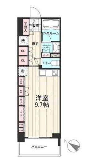 デュオステージ中落合 4階 間取り図