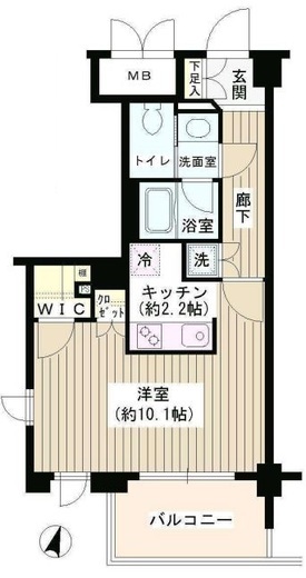アゼリアテラス新宿 3階 間取り図