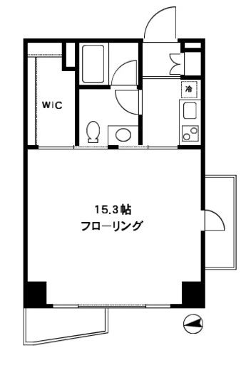四谷デュープレックスD-R 5階 間取り図