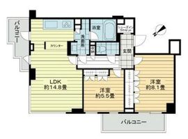 ピアースコード中目黒 5階 間取り図