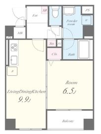 ソレアード1101 303 間取り図