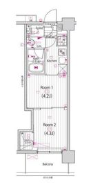 ガーラ・グランディ大森西 2階 間取り図