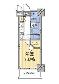 MODIER YOYOGI RESIDENCE (モディア代々木レジデンス) 206 間取り図