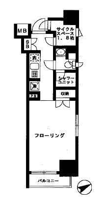日本橋八重洲デュープレックスポーション 5階 間取り図