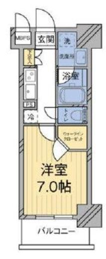 MODIER YOYOGI RESIDENCE (モディア代々木レジデンス) 207 間取り図