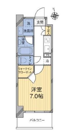 MODIER YOYOGI RESIDENCE (モディア代々木レジデンス) 303 間取り図