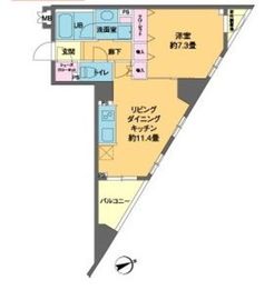 カスタリア池袋 703 間取り図