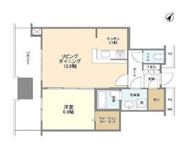 リガーレ日本橋人形町 36階 間取り図