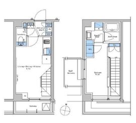 ブラウ戸越銀座テラス 503 間取り図