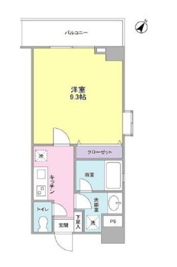 ユーキメゾン一番町 404 間取り図