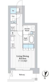 アビティグランデ砧 25階 間取り図
